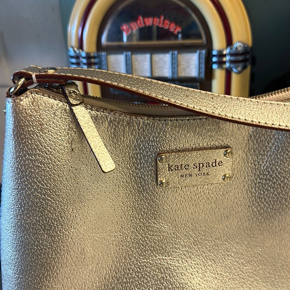 Kate spade signature series gold purse